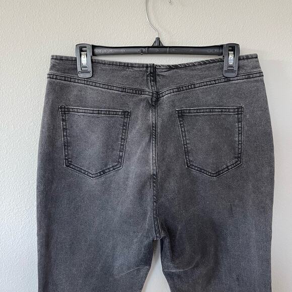 NWT Cider Gray Black Zip Front Jeans (Size Large) - Picture 5 of 9